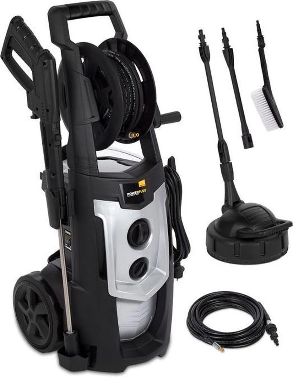 Powerplus POWXG90425 Hogedrukreiniger - 2500W - Max. 195 Bar - 468 L/h - Incl. 8m Slang, Terrasreiniger En Accessoires - Reiniger Voor Auto, Fiets En Meubelen 7 Powerplus POWXG90425 Hogedrukreiniger - 2500W - Max. 195 Bar - 468 L/h - Incl. 8m Slang, Terrasreiniger En Accessoires - Reiniger Voor Auto, Fiets En Meubelen - Afbeelding 5