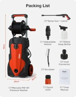 Merkloos Home Hogedrukreiniger - 2100W - 165 Bar - Met Verstelbare Nozzles Slanghaspel 5m Netsnoer 10m Slang - Voor Reiniging Huis Auto Tuin 25 Merkloos Home Hogedrukreiniger - 2100W - 165 Bar - Met Verstelbare Nozzles Slanghaspel 5m Netsnoer 10m Slang - Voor Reiniging Huis Auto Tuin -Tuingereedschaps winkel 939x1200 6