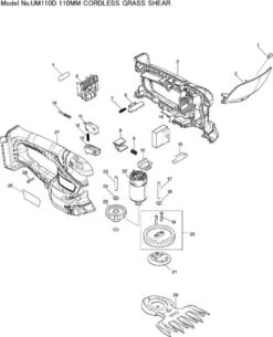 Makita Accu Grasschaar En Buxusschaar UM110DWYX -Tuingereedschaps winkel 972x1200